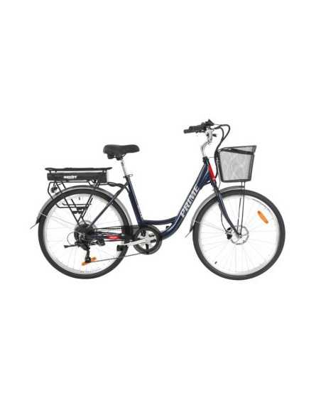 Bicicleta electrica Hecht Prime Blue, schimbator Shimano, HECHTPRIMEBLUE