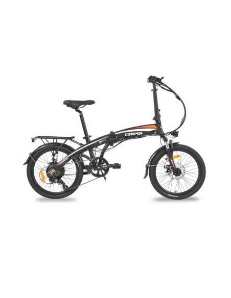 Bicicleta electrica Hecht Compos Black, schimbator Shimano, HECHTCOMPOSBLACK