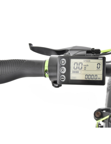 Bicicleta electrica Hecht Compos Black XL, schimbator Shimano, HECHTCOMPOSXLBLACK