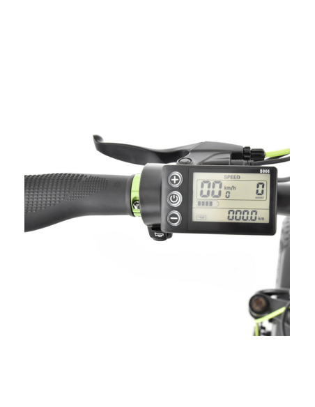 Bicicleta electrica Hecht Compos Black XL, schimbator Shimano, HECHTCOMPOSXLBLACK