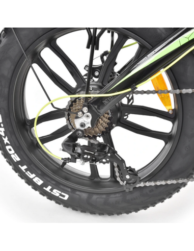 Bicicleta electrica Hecht Compos Black XL, schimbator Shimano, HECHTCOMPOSXLBLACK