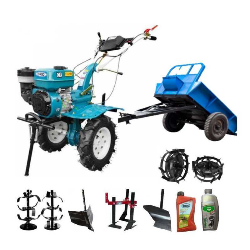 Titan Shop |Motocultor Dakard HS1000B 7CP cu Remorca LY500 si Utilaje