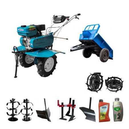 Titan Shop |Motocultor Dakard 7CP HS900 cu Remorca DKD LY700, Utilaje si Uleiuri