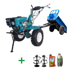 Titan Shop |Motocultor Dakard 7CP HS1000BNEW cu Remorca DKD LY800 si Uleiuri