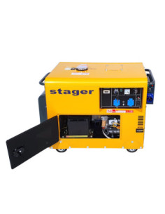 Titan Shop |Generator insonorizat diesel monofazat 4.2kW, 3000rpm, incl. automatizare Stager DG 5500S+ATS 2