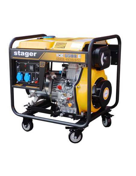 Titan Shop |Generator open frame 4.5kW, monofazat, diesel, pornire la cheie Stager YDE6500E