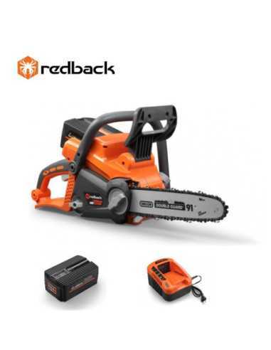 Titan Shop |Fierastrau cu lant 350mm, acumulator 40V/6Ah, incarcator 40V/5A Redback Pachet E214C+EP60+EC50