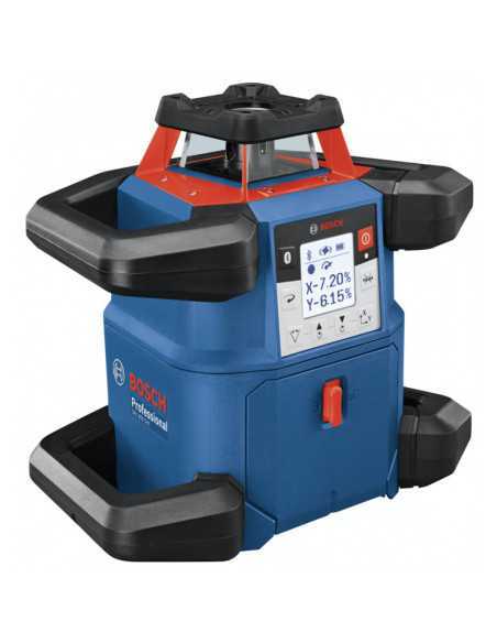Titan Shop |Nivela laser rotativa, 60m, receptor 600m, precizie 0.05mm/m orizontal, 0.1mm/m vertical Bosch GRL 600 CHV + BT 170 