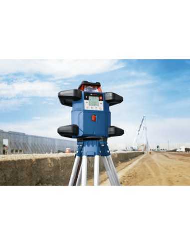 Titan Shop |Nivela laser rotativa, 60m, receptor 600m, precizie 0.05mm/m orizontal, 0.1mm/m vertical Bosch GRL 600 CHV + BT 170 