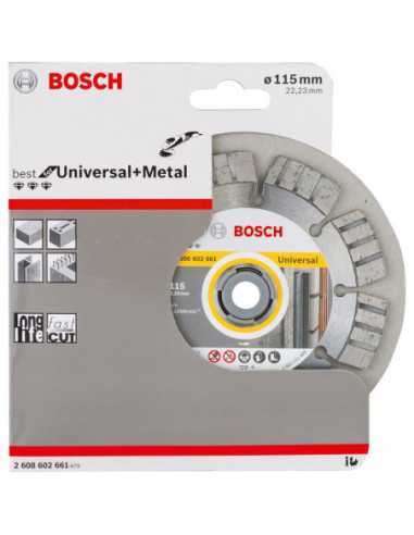 Titan Shop |Disc diamantat Best universal si pentru metal 115 x 22.23 x 2.2mm
