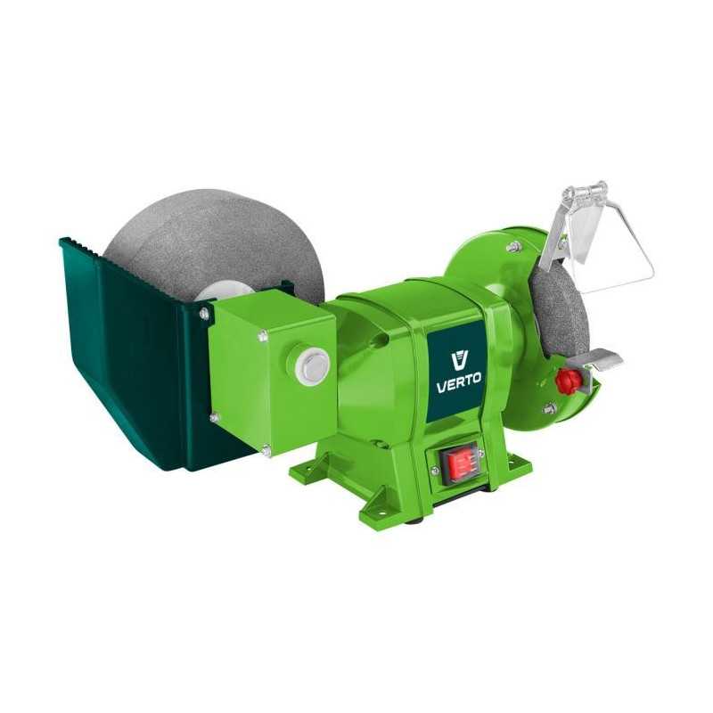 Polizor de banc 250W cu discuri de slefuit 51G452 VERTO