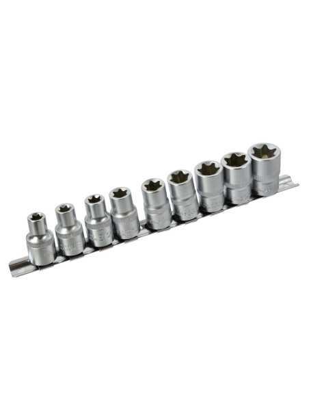 Titan Shop |Set 7 chei tubulare cu actionare 1/2, TX interior E12-E24