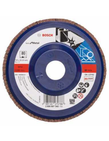 Titan Shop |Disc de slefuire evantai X571 Best for Metal D 125mm G 80
