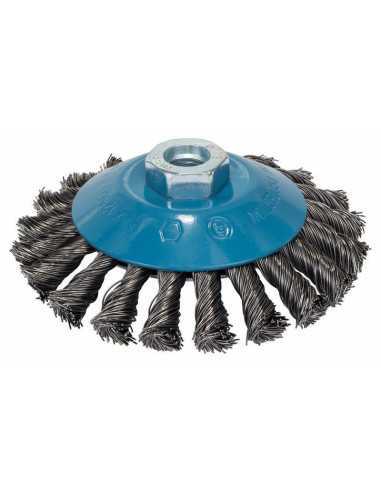 Titan Shop |Perie conica, sarma cu noduri 115 otel 115mmx0,5mm, M14
