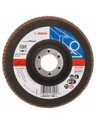 Titan Shop |Disc de slefuire evantai X551, Expert for Metal D 125mm G 120, cu degajare