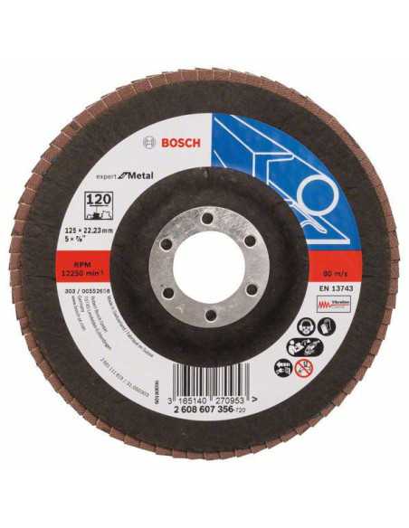 Titan Shop |Disc de slefuire evantai X551, Expert for Metal D 125mm G 120, cu degajare