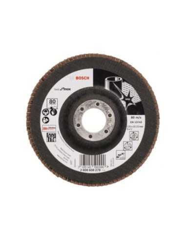 Titan Shop |Disc de slefuire evantai Best for Inox 125mmx22,23mm, 80