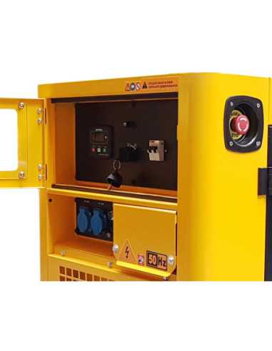 Titan Shop |Generator insonorizat diesel monofazat 10kW, 37A, 3000rpm Stager YDE12T