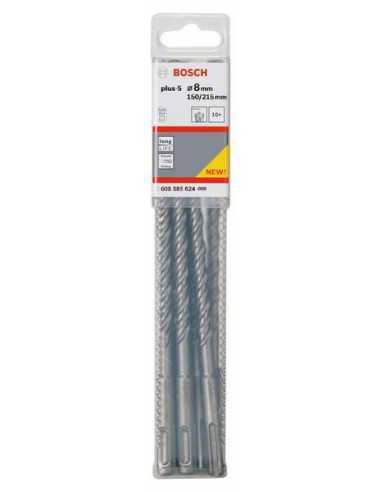 Titan Shop |Burghiu pentru gaurire cu percutie SDS plus-5, 8x150x215mm set 10 buc.