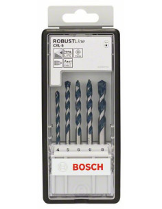 Titan Shop |Set Robust Line burghie pentru beton CYL-5 4 5 6 6 8mm set 5 buc.
