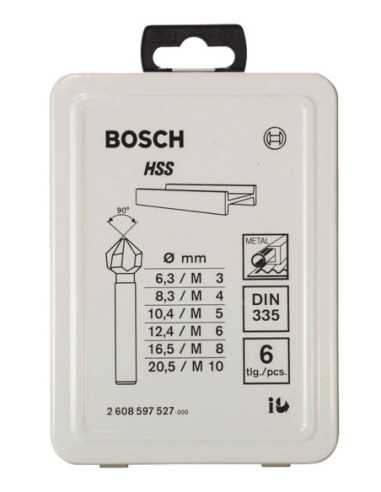 Titan Shop |Bosch Set 6 zencuitoare conice 6 buc 6,3-20,5mm,  5-10mm
