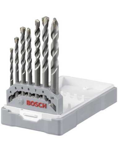 Titan Shop |Set burghie pentru beton CYL-3x4x5x6x6x7x8x10mm set 7 buc.