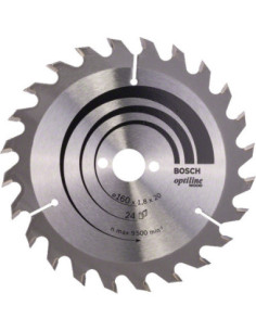 Titan Shop |Panza de fierastrau circular Optiline Wood 160x20/16x1,8mm, 24