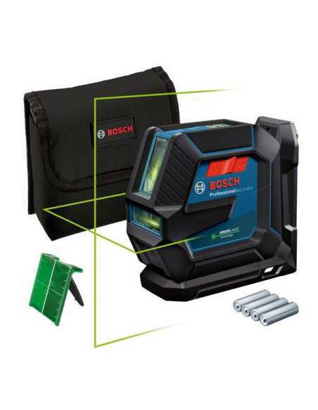 Titan Shop |Nivela laser cu linii verzi (15 m) + Suport universal Bosch GLL 2-15 G + LB 10