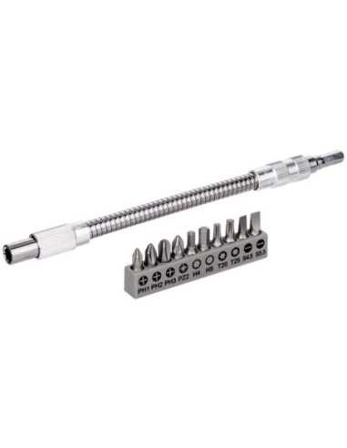 Titan Shop |Set 10 biti + prelungitor flexibil Bosch