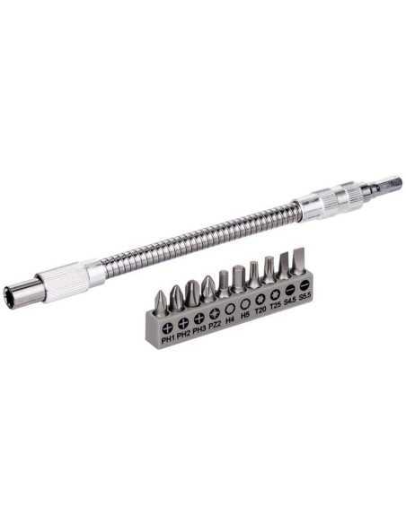 Titan Shop |Set 10 biti + prelungitor flexibil Bosch
