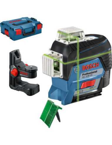 Titan Shop |Nivela laser cu linii verzi (30 m) cu Bluetooth + Suport + L-Boxx Bosch GLL 3-80 CG + BM 1 (solo)