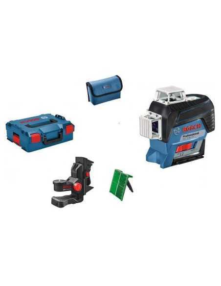 Titan Shop |Nivela laser cu linii verzi (30 m) cu Bluetooth + Suport + L-Boxx Bosch GLL 3-80 CG + BM 1 (solo)