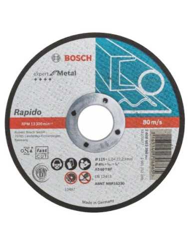 Titan Shop |Bosch Disc de tăiere drept Expert for Metal - Rapido, 115x1mm