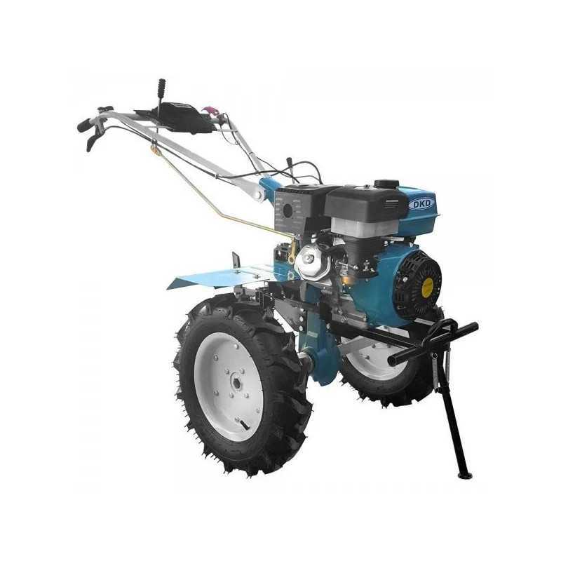 Titan Shop |Pachet motocultor Dakard HS1100D 16CP cu freze, roti metalice si plug reversibil