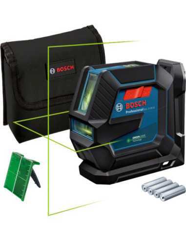 Titan Shop |Nivela laser cu linii verzi (15 m) + Suport universal + Trepied Bosch GLL 2-15 G + LB 10 + BT 150