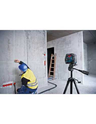 Titan Shop |Nivela laser cu linii verzi (15 m) + Suport universal + Trepied Bosch GLL 2-15 G + LB 10 + BT 150