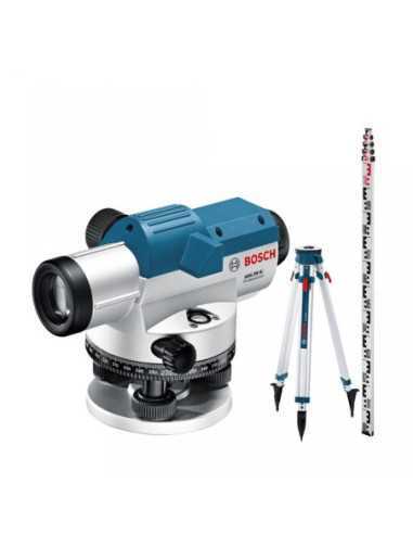 Titan Shop |Set nivela optica, factor marire 26x, precizie 1.6 mm/30 m Bosch GOL 26G + BT160 + GR500