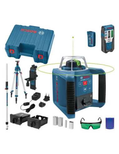 Titan Shop |Nivela laser rotativa + BT 300 Trepied + GR 240 Rigla Bosch GRL 300 HVG