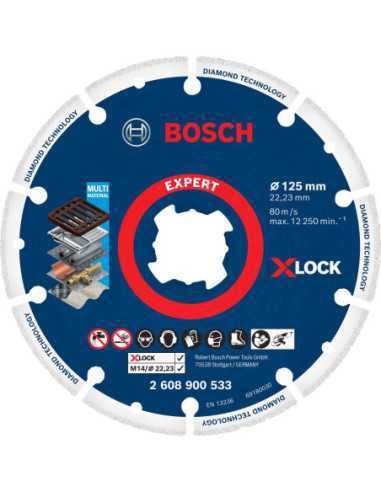 Titan Shop |Disc diamantat Metal Wheel 125 mm cu X-LOCK Bosch