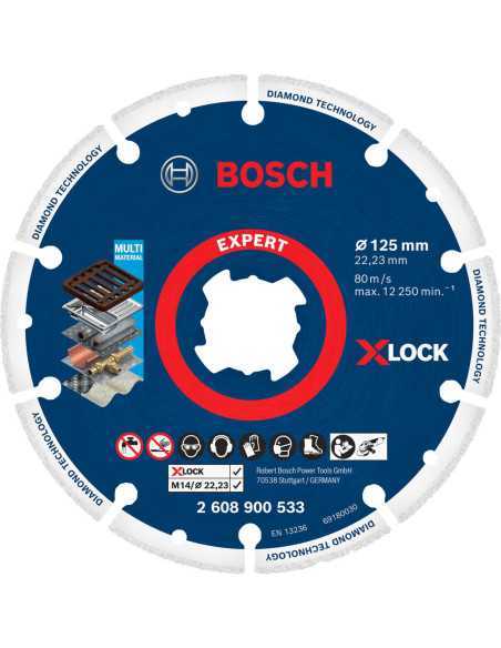 Titan Shop |Disc diamantat Metal Wheel 125 mm cu X-LOCK Bosch