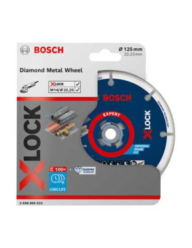 Titan Shop |Disc diamantat Metal Wheel 125 mm cu X-LOCK Bosch