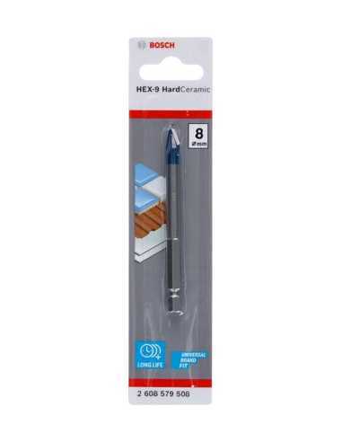 Titan Shop |Burghiu placi ceramice HEX-9 Hard Ceramic, 8x90mm Bosch