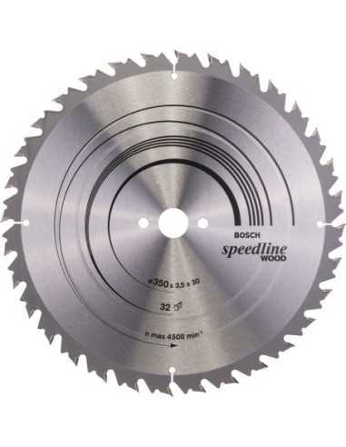 Titan Shop |Panza ferastrau circular Speedline Wood, 350X30x3.5mm, 32T Bosch