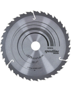 Titan Shop |Panza ferastrau circular Speedline Wood, 235X30x2.4mm, 30T, reductie 25mm Bosch