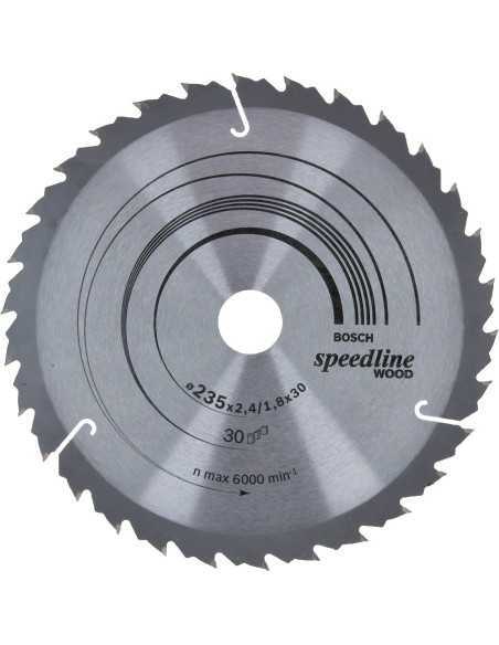 Titan Shop |Panza ferastrau circular Speedline Wood, 235X30x2.4mm, 30T, reductie 25mm Bosch