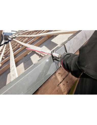 Titan Shop |Panza ferastrau sabie S 1156 XHM Carbide Progressor for Wood and Metal, 225mm Bosch
