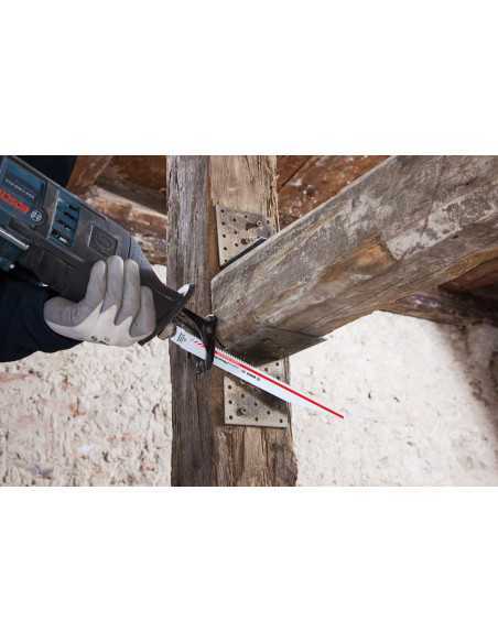Titan Shop |Panza ferastrau sabie S 1156 XHM Carbide Progressor for Wood and Metal, 225mm Bosch